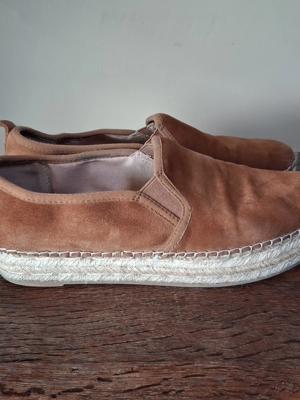 Sam Edelman Tan Carrin Espadrille Platform Slip On Shoe; Size 10